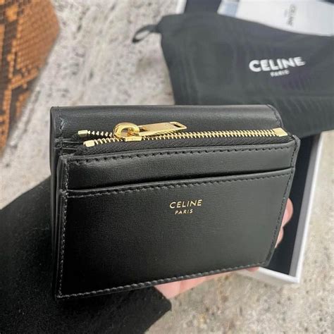 celine compact wallet triomphe.